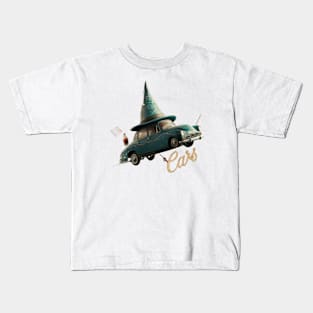 Wizard Flying Car Shirt, Vintage Flying Cars Kids T-Shirt